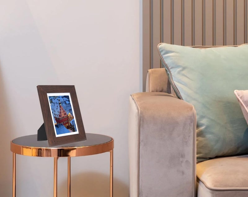 kennethan 2 Pcs Dark Brown Frame Set - 8x10 or 5x7 Picture with Mat or Without Mat on the Wall - Image 3